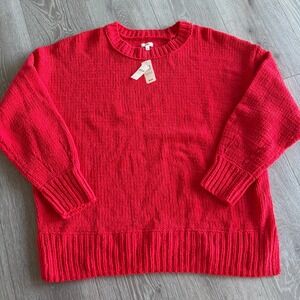 aerie Red Crew Neck Sweater